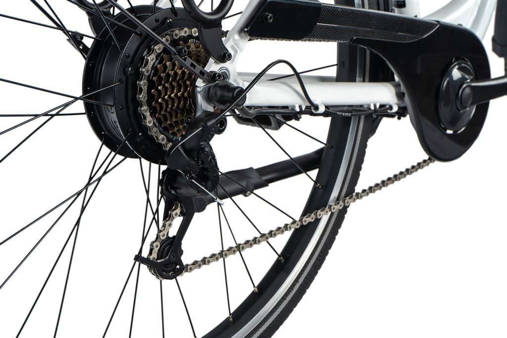 E-BIKE 28 PARK CITY 18-2, WHITE (rear motor)