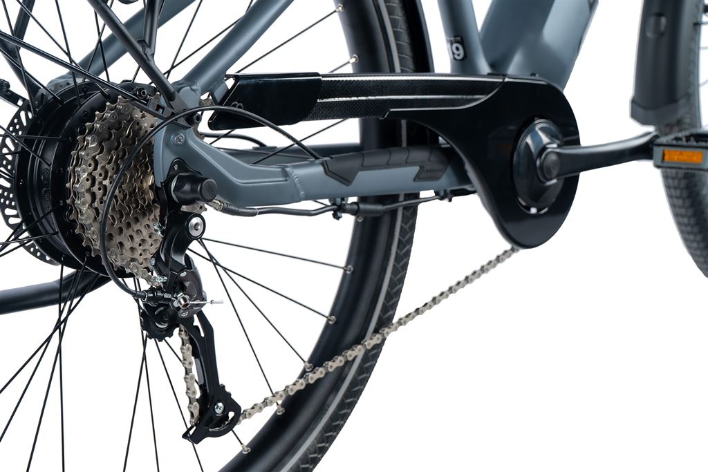 E-BIKE 28 SANDY GENT 17,5-3, GREY MATT  (REAR MOTOR)