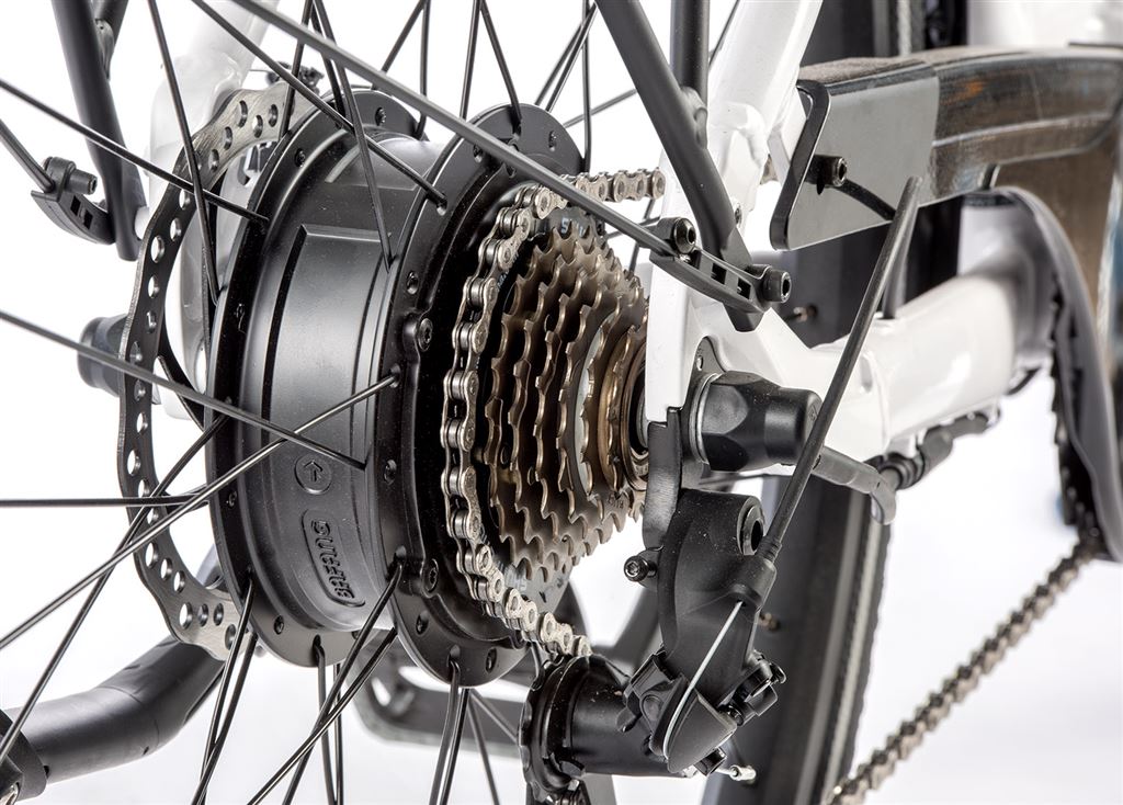 E-BIKE 28 INDUKTORA 20-2, WHITE (rear motor)