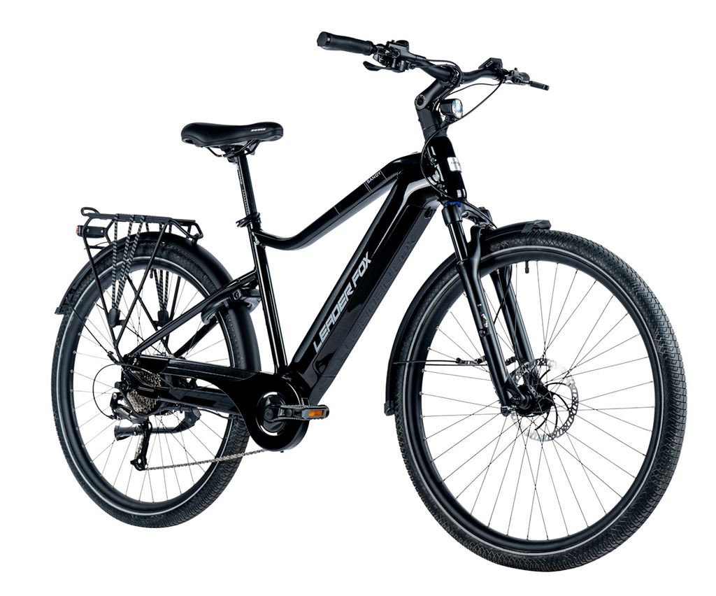 E-BIKE 28 SANDY GENT 19-1, BLACK SHINY (REAR MOTOR)