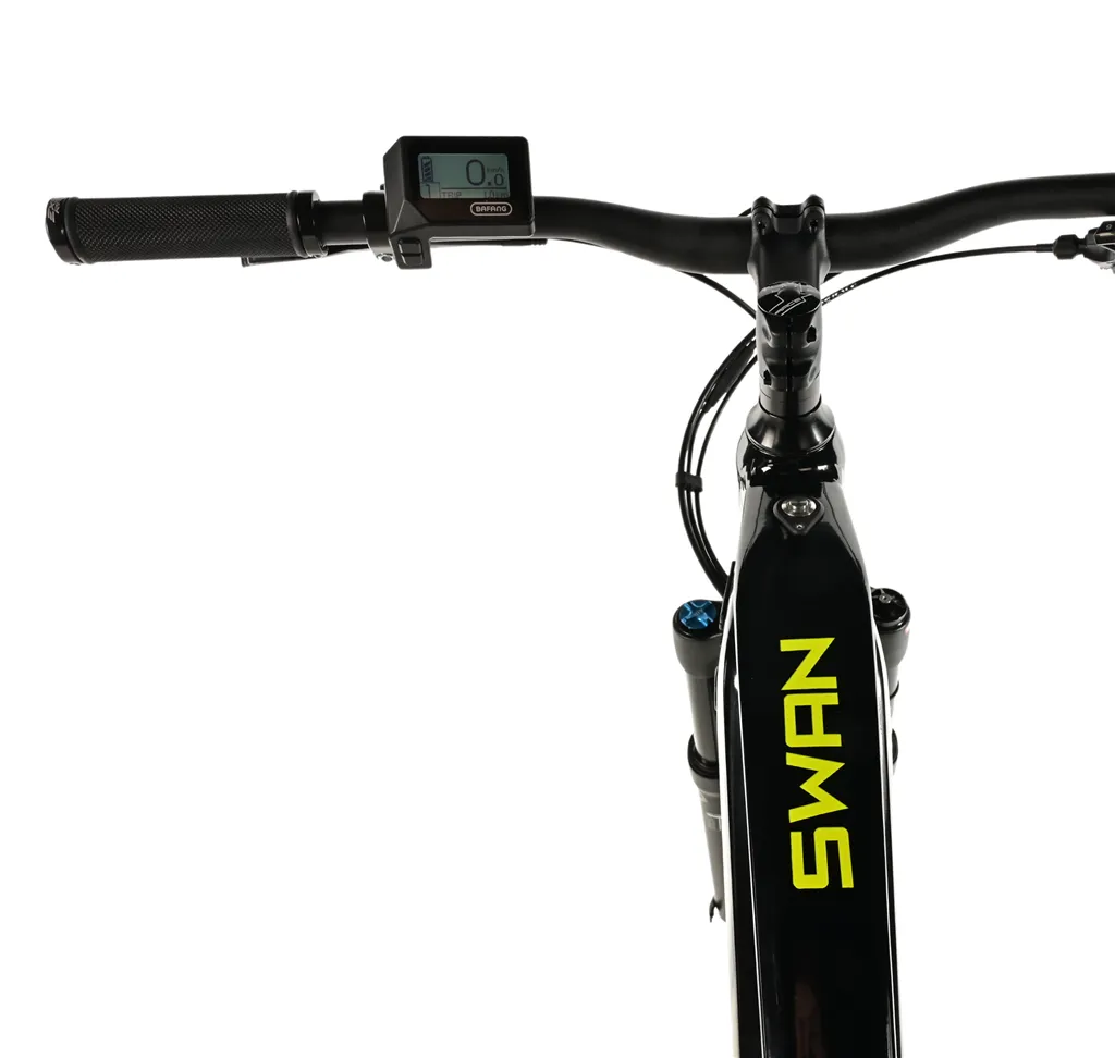 E-BIKE SWAN GENT 29, 17,5-1, BLACK SHINY - yellow sticker (MODEST)
