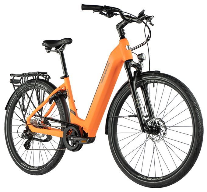 E-BIKE 28 SAGA CITY 18-3, NEON ORANGE (MODEST)