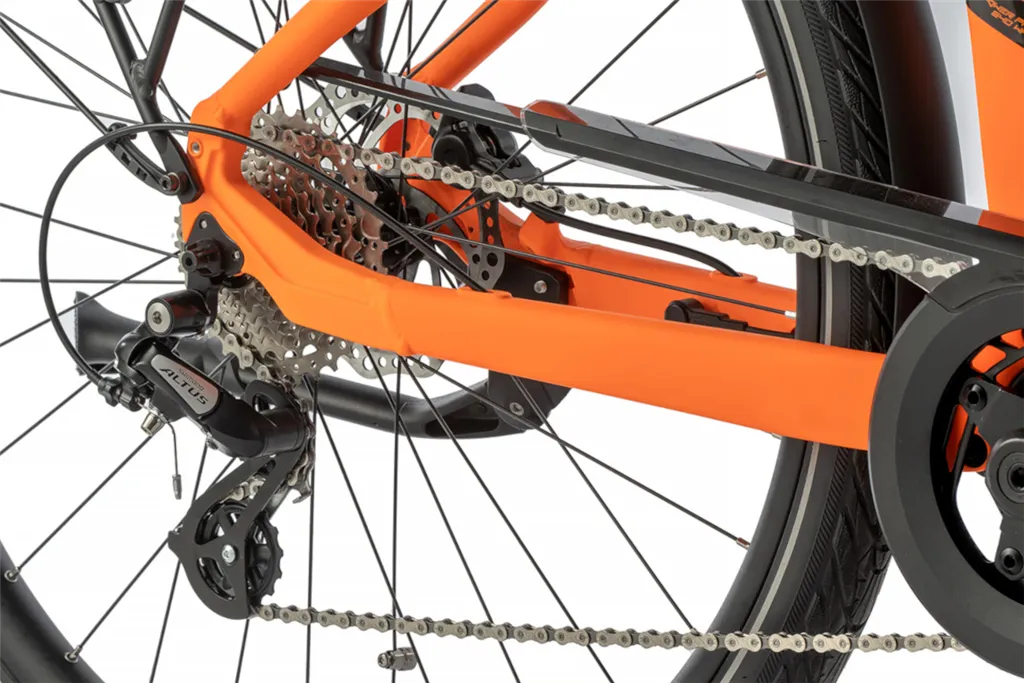 E-BIKE 28 SAGA CITY 18-3, NEON ORANGE (MODEST)
