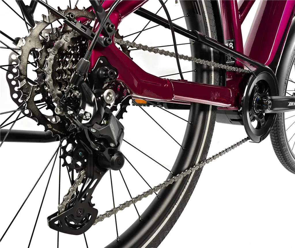 E-BIKE 28 LUCAS LADY 18-2, VIOLET SHINY (M420)