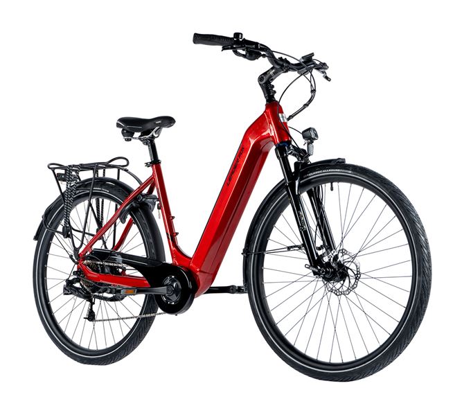 E-BIKE 28 NARA 16,5-1, DARK RED SHINY (REAR MOTOR)