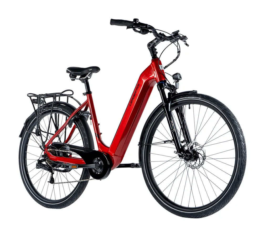 E-BIKE 28 NARA 18-1, DARK RED SHINY (REAR MOTOR)