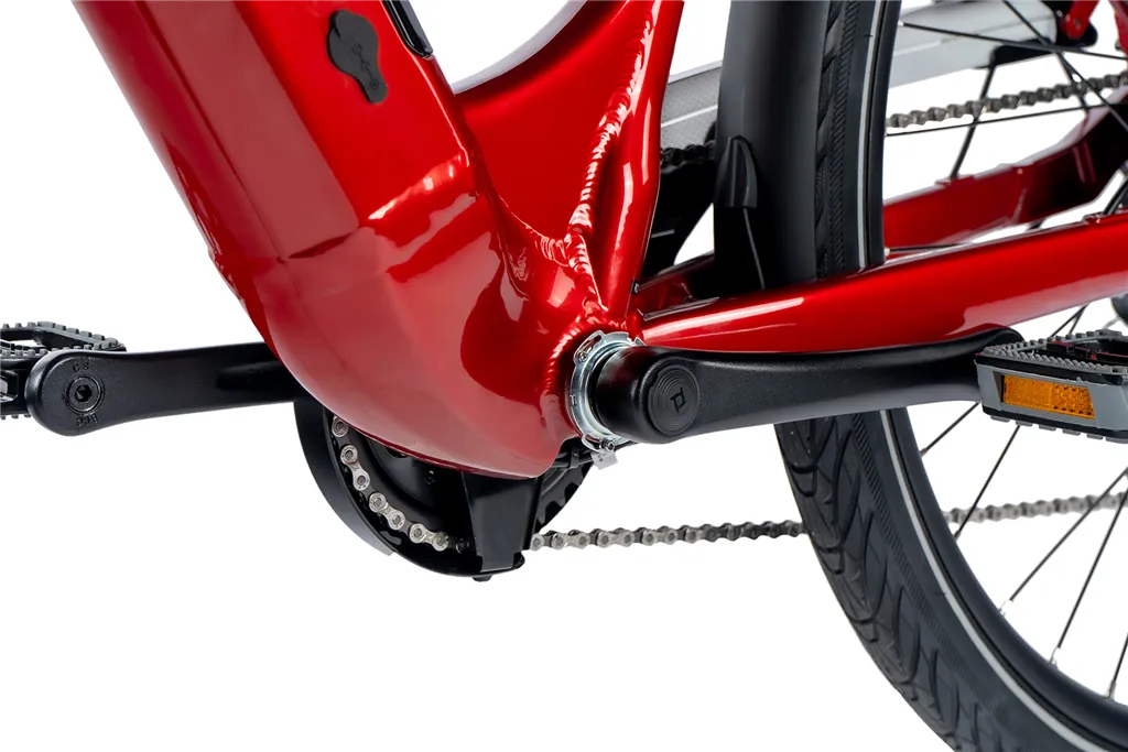 E-BIKE 28 NARA 18-1, DARK RED SHINY (REAR MOTOR)