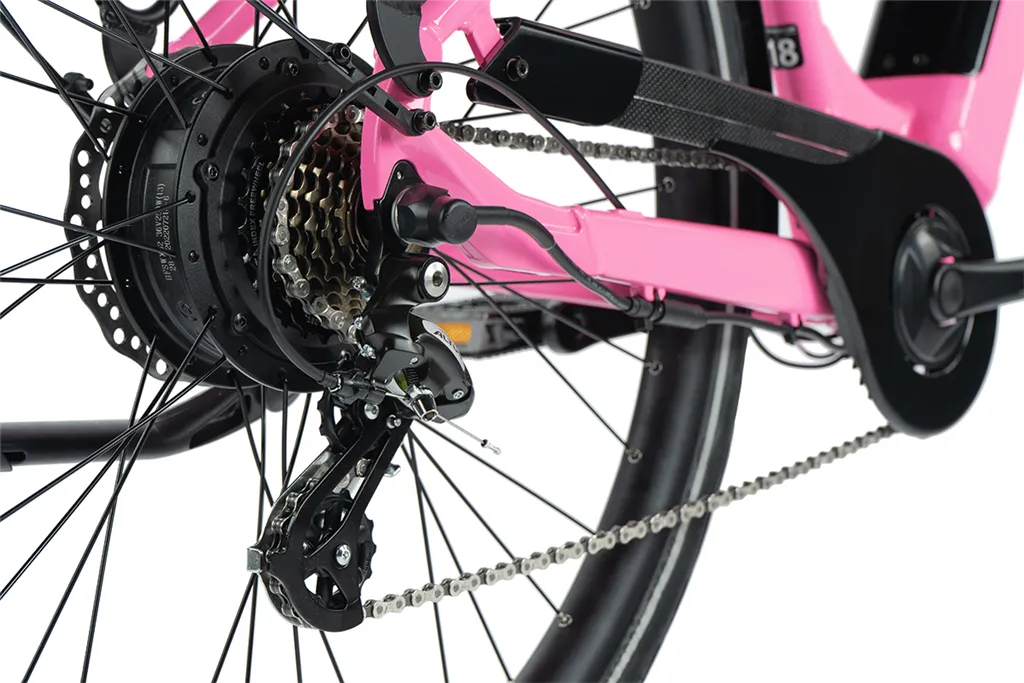 E-BIKE 28 NARA 20-3, PINK SHINY (REAR MOTOR)