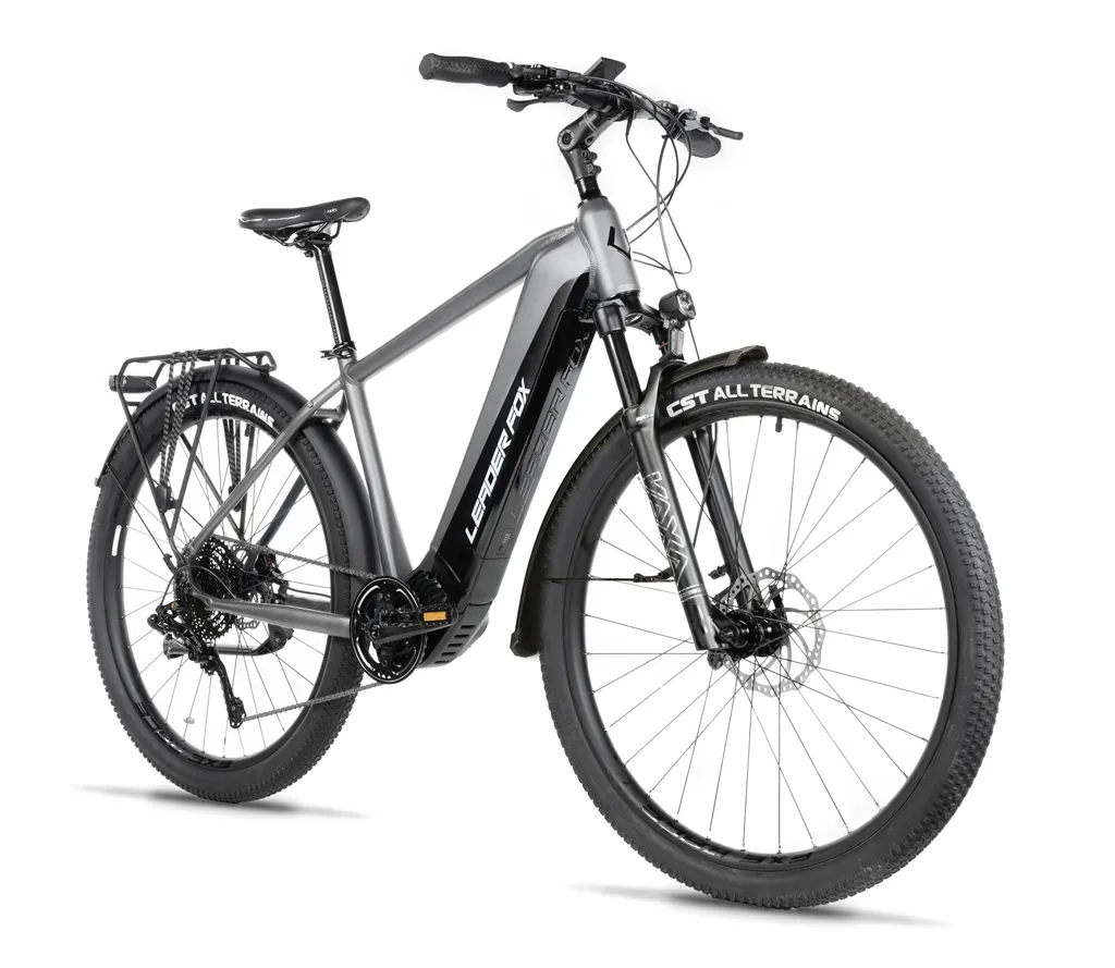 E-BIKE 28 BARNET GENT  22,5-1, SILVER MATT  (M510)