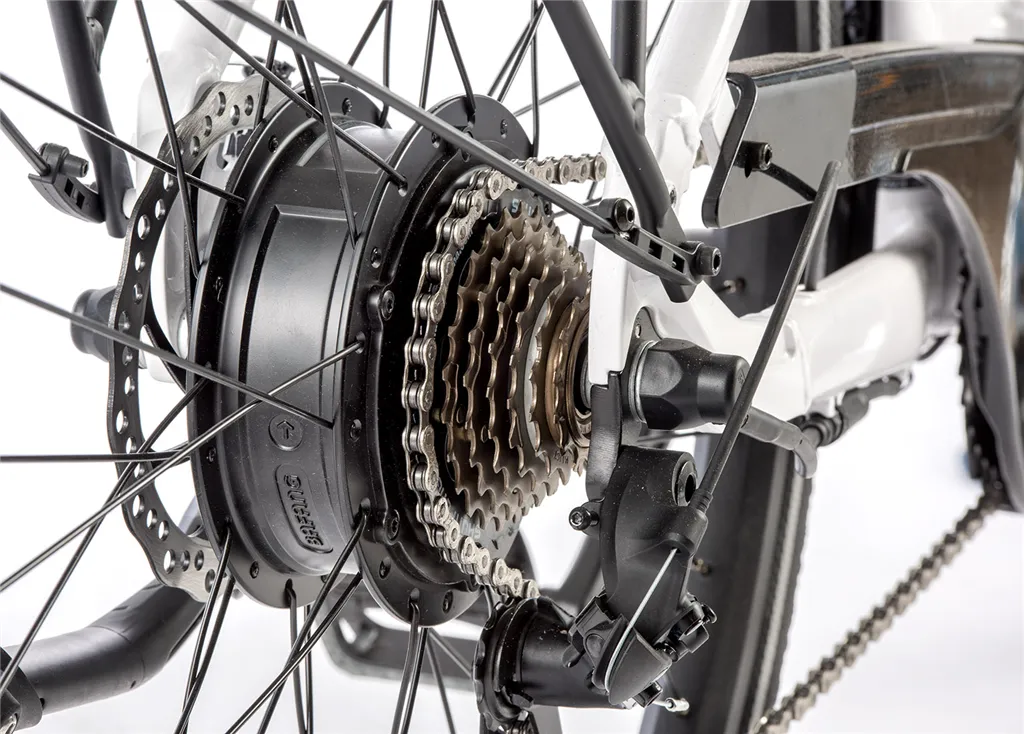 E-BIKE 28 INDUKTORA 18-2, WHITE (rear motor)