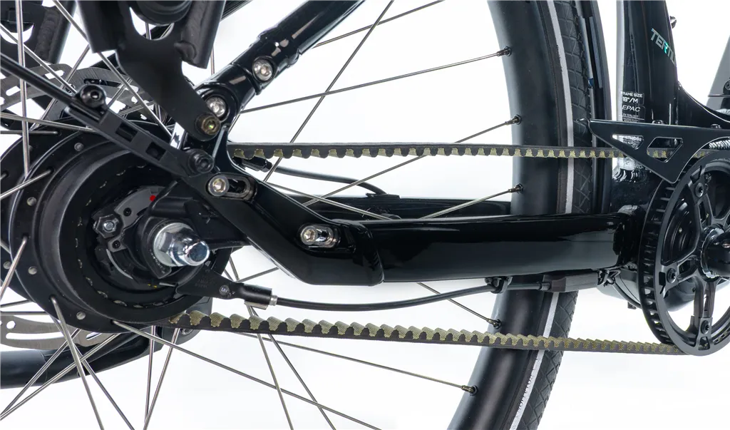 E-BIKE 28 TERTIUM CITY 16,5-1, BLACK SHINY (M420/NEXUS 8, BELT)
