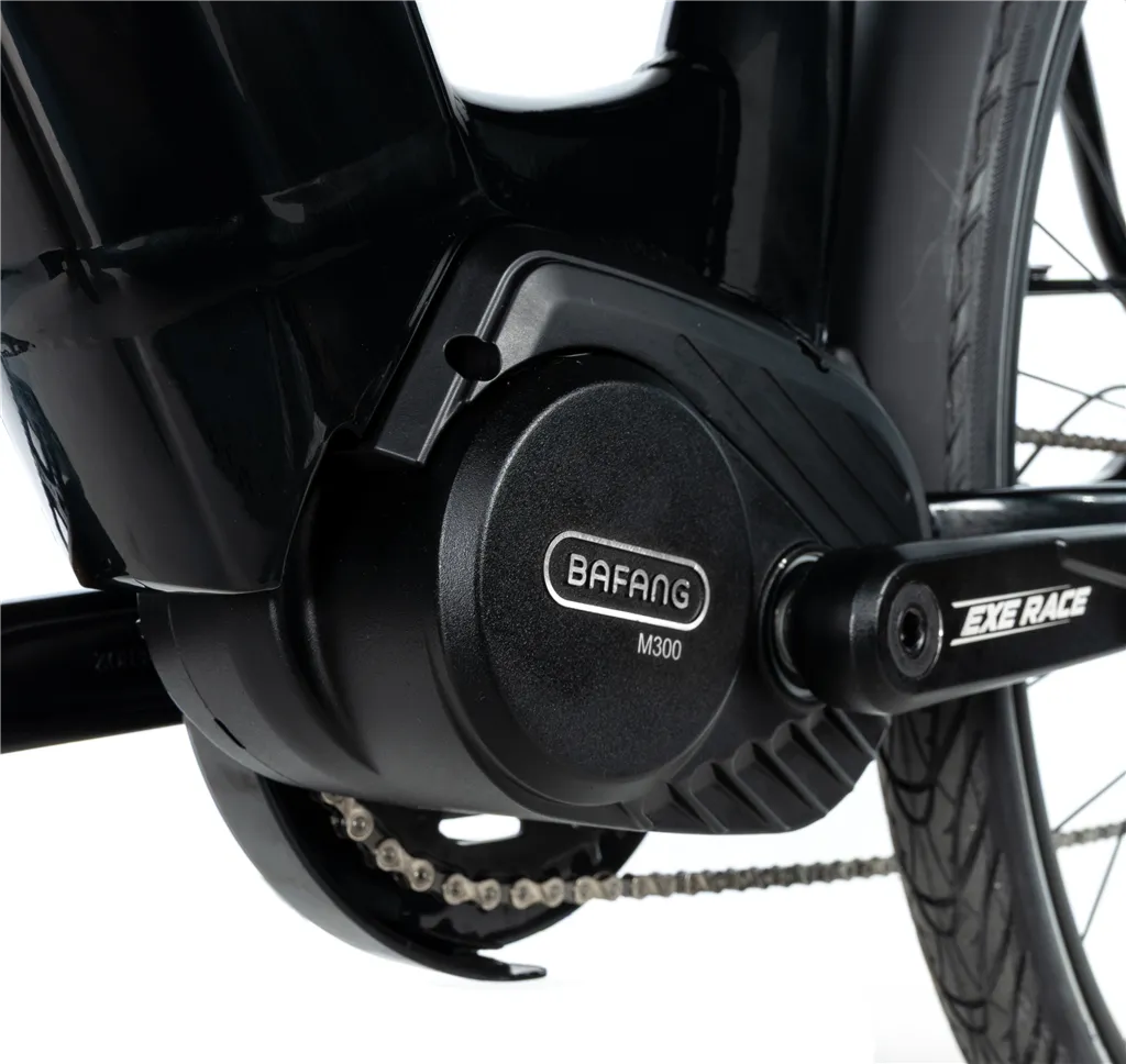 E-BIKE 28 SAGA CITY 18-1, BLACK SHINY (MODEST)