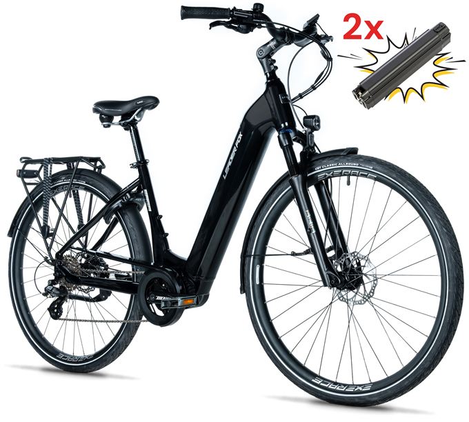 E-BIKE 28 SAGA CITY 18-1, BLACK SHINY (MODEST)