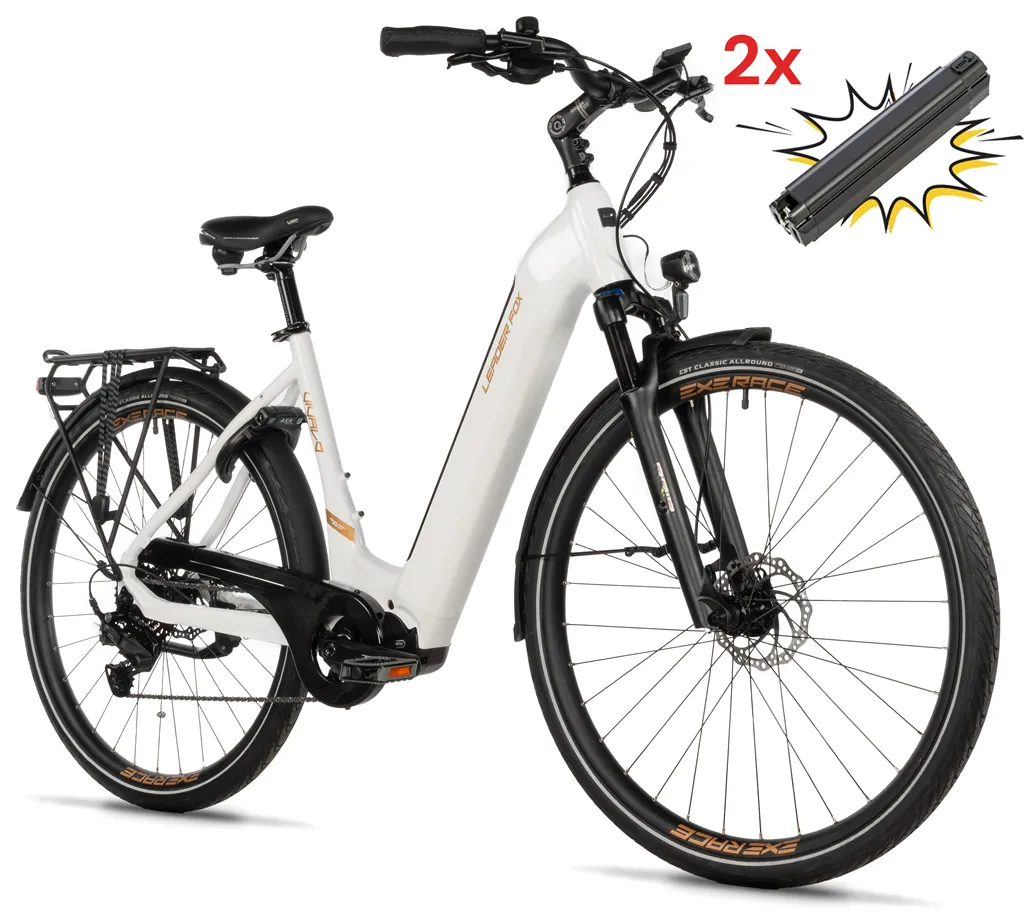E-BIKE 28 VIVALO 20-2, WHITE SHINY (M420)