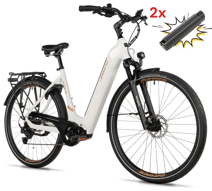 E-BIKE 28 VIVALO 18-2,  WHITE SHINY (M420)