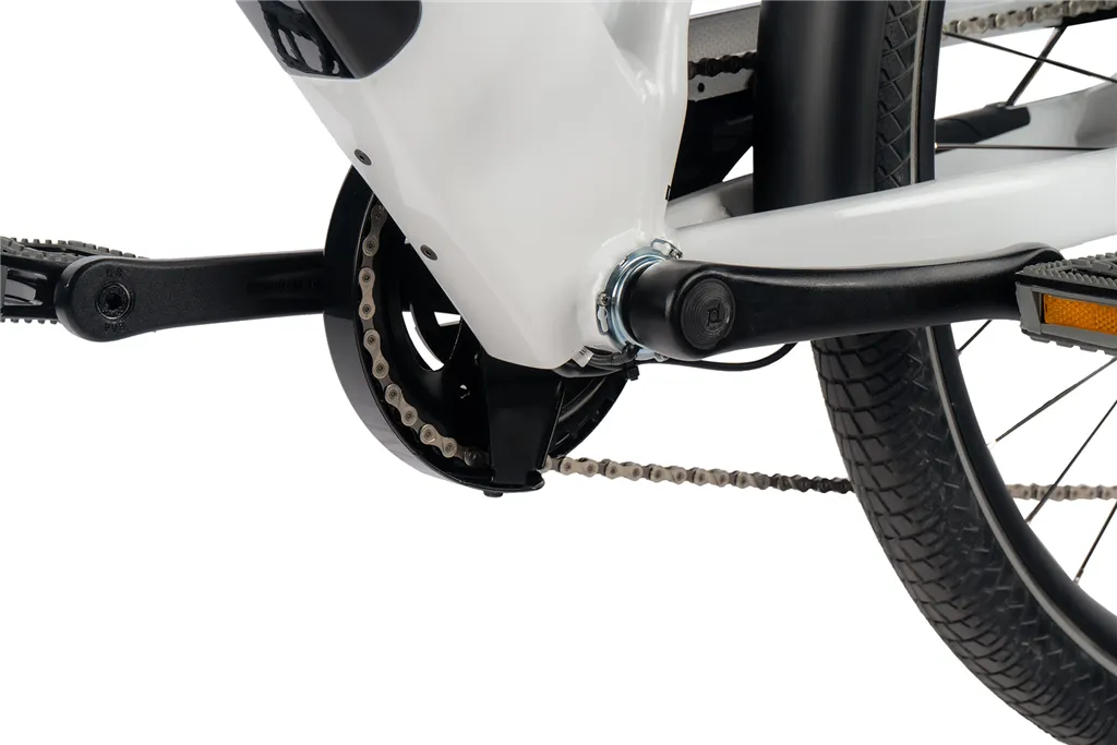 E-BIKE 28 SANDY LADY 16,5-1,WHITE SHINY (REAR MOTOR)