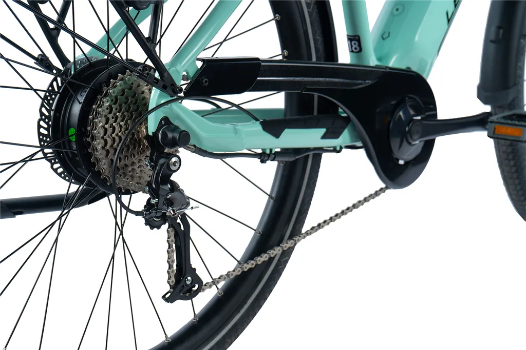 E-BIKE 28 SANDY LADY 18-4, GREEN LIGHT (REAR MOTOR)