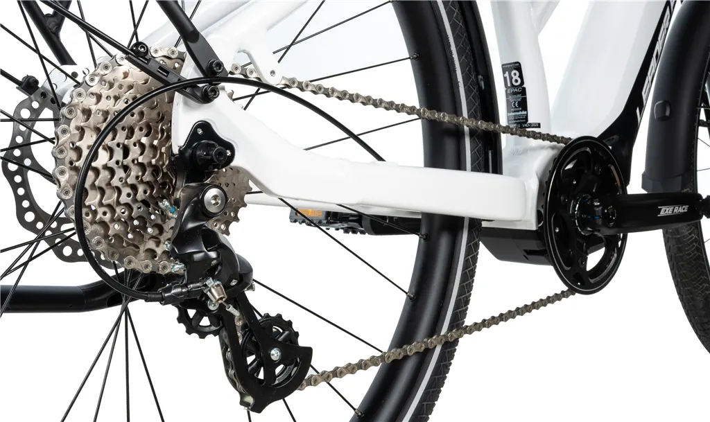 E-BIKE 28 EXETER LADY 18-1, WHITE SHINY (M420)