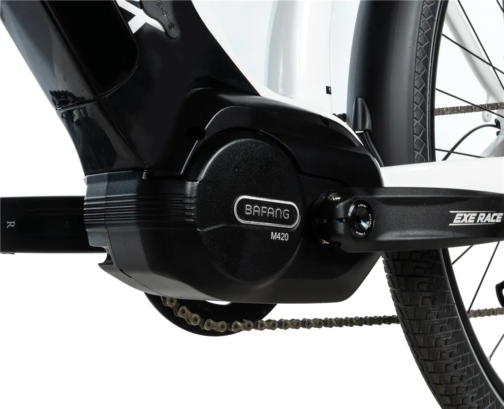 E-BIKE 28 EXETER LADY 18-1, WHITE SHINY (M420)