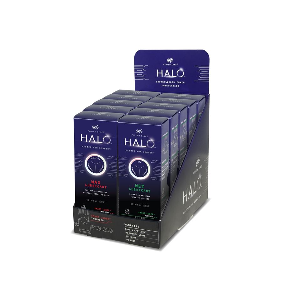 FINISH LINE HALO™ - WET Lubricant (10pcs) - 4oz/120ml + Display